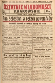 Ostatnie Wiadomości Krakowskie. 1936, nr 261