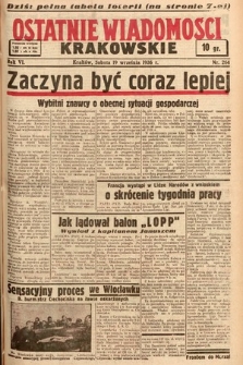 Ostatnie Wiadomości Krakowskie. 1936, nr 264