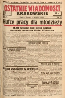 Ostatnie Wiadomości Krakowskie. 1936, nr 265