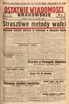 Ostatnie Wiadomości Krakowskie. 1936, nr 268