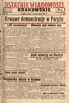 Ostatnie Wiadomości Krakowskie. 1936, nr 282