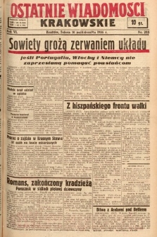 Ostatnie Wiadomości Krakowskie. 1936, nr 285