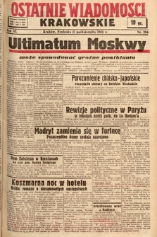 Ostatnie Wiadomości Krakowskie. 1936, nr 286