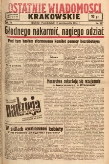 Ostatnie Wiadomości Krakowskie. 1936, nr 287