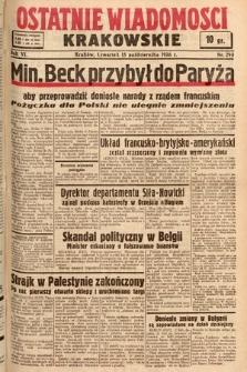 Ostatnie Wiadomości Krakowskie. 1936, nr 290