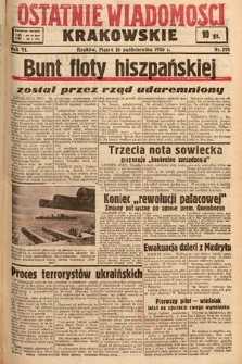 Ostatnie Wiadomości Krakowskie. 1936, nr 291