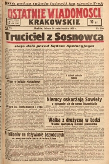Ostatnie Wiadomości Krakowskie. 1936, nr 299