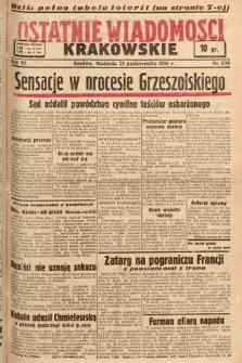 Ostatnie Wiadomości Krakowskie. 1936, nr 300