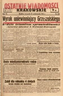 Ostatnie Wiadomości Krakowskie. 1936, nr 304