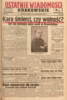 Ostatnie Wiadomości Krakowskie. 1936, nr 305