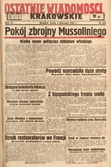 Ostatnie Wiadomości Krakowskie. 1936, nr 310