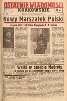 Ostatnie Wiadomości Krakowskie. 1936, nr 317