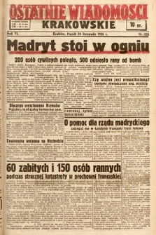 Ostatnie Wiadomości Krakowskie. 1936, nr 326