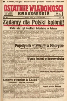 Ostatnie Wiadomości Krakowskie. 1936, nr 331