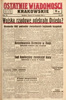 Ostatnie Wiadomości Krakowskie. 1936, nr 333