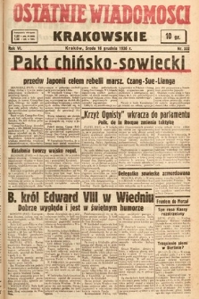Ostatnie Wiadomości Krakowskie. 1936, nr 352