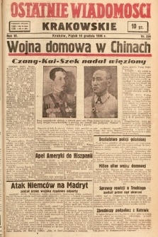 Ostatnie Wiadomości Krakowskie. 1936, nr 354