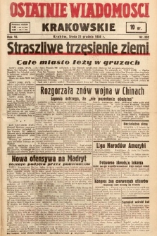 Ostatnie Wiadomości Krakowskie. 1936, nr 359