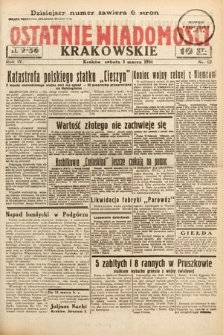 Ostatnie Wiadomości Krakowskie. 1934, nr 62