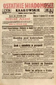 Ostatnie Wiadomości Krakowskie. 1934, nr 196
