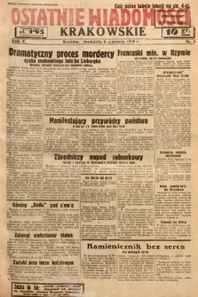 Ostatnie Wiadomości Krakowskie. 1935, nr 6