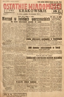 Ostatnie Wiadomości Krakowskie. 1935, nr 12