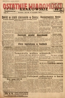 Ostatnie Wiadomości Krakowskie. 1935, nr 15