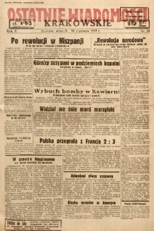 Ostatnie Wiadomości Krakowskie. 1935, nr 22