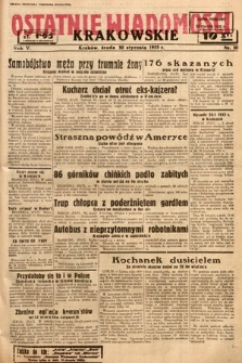 Ostatnie Wiadomości Krakowskie. 1935, nr 30