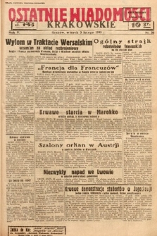 Ostatnie Wiadomości Krakowskie. 1935, nr 36