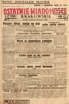 Ostatnie Wiadomości Krakowskie. 1935, nr 41