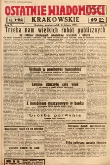 Ostatnie Wiadomości Krakowskie. 1935, nr 42