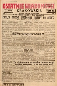 Ostatnie Wiadomości Krakowskie. 1935, nr 47