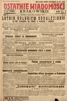 Ostatnie Wiadomości Krakowskie. 1935, nr 52