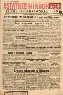 Ostatnie Wiadomości Krakowskie. 1935, nr 59