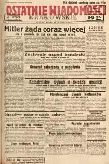 Ostatnie Wiadomości Krakowskie. 1935, nr 86