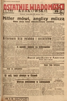 Ostatnie Wiadomości Krakowskie. 1935, nr 87