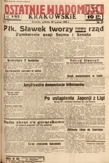 Ostatnie Wiadomości Krakowskie. 1935, nr 89