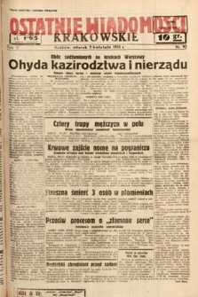 Ostatnie Wiadomości Krakowskie. 1935, nr 92