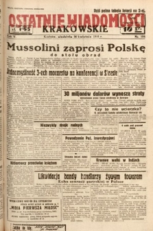Ostatnie Wiadomości Krakowskie. 1935, nr 104