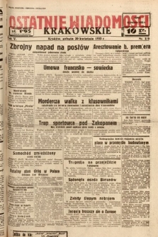 Ostatnie Wiadomości Krakowskie. 1935, nr 110