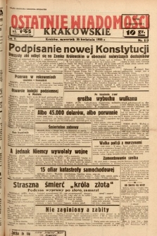 Ostatnie Wiadomości Krakowskie. 1935, nr 113