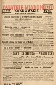 Ostatnie Wiadomości Krakowskie. 1935, nr 118