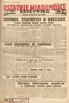 Ostatnie Wiadomości Krakowskie. 1935, nr 127
