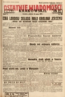 Ostatnie Wiadomości Krakowskie. 1935, nr 129