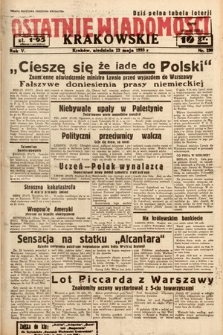 Ostatnie Wiadomości Krakowskie. 1935, nr 130
