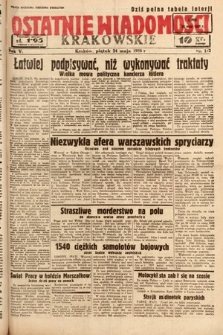 Ostatnie Wiadomości Krakowskie. 1935, nr 142