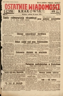 Ostatnie Wiadomości Krakowskie. 1935, nr 143