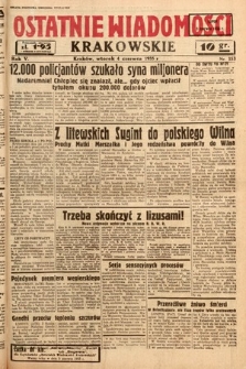 Ostatnie Wiadomości Krakowskie. 1935, nr 153