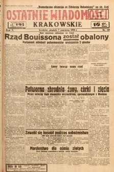 Ostatnie Wiadomości Krakowskie. 1935, nr 156